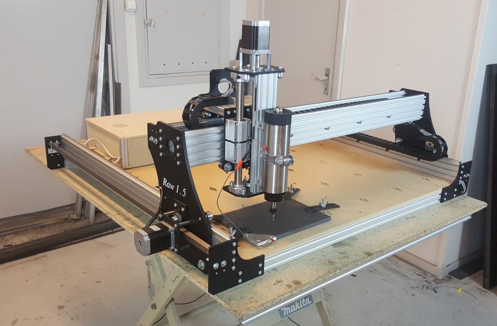 Raw 1.5 CNC "Do it yourself" kit 100x100cm with Racks and pinions for pro...